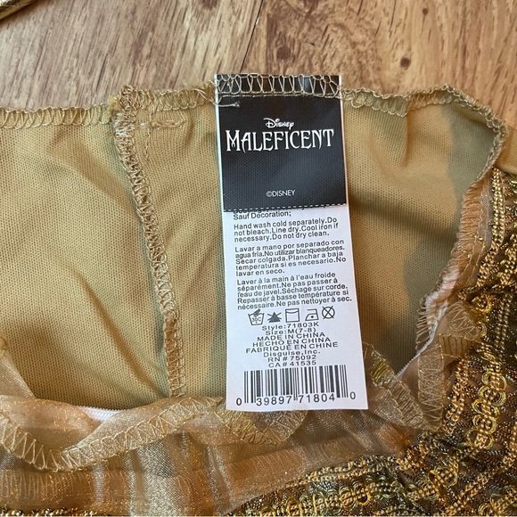 Disney Maleficent Movie Aurora Coronation Gown Girls Classic Costume Medium 7/8 - Picture 5 of 6